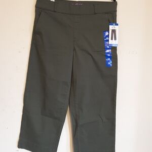 Gloria Vanderbilt Olive Green Capri Pants